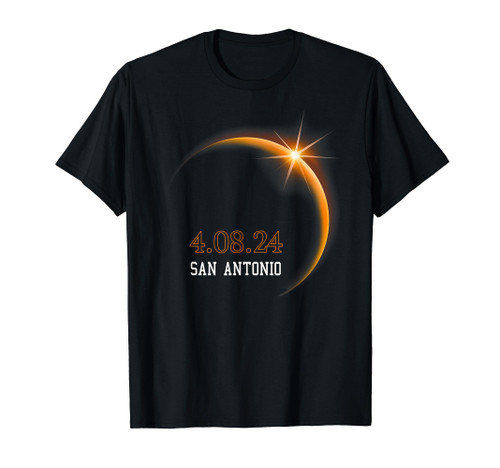 Total Solar Eclipse 2024 SAN ANTONIO Totality Spring 4.08.24 T-Shirt