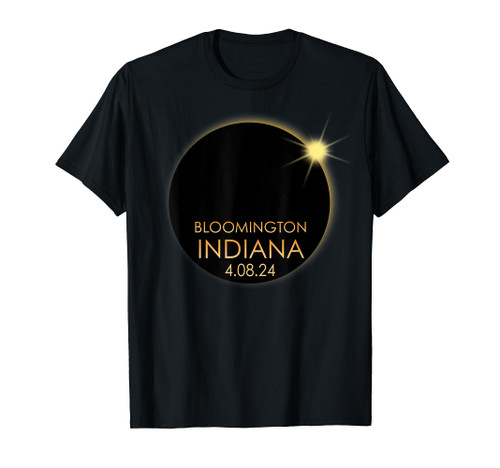 Total Solar Eclipse in Bloomington Indiana 2024 Totality T-Shirt