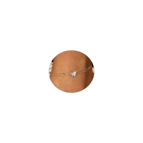 Silver Anklets for Women Dainty Ankle Bracelets for Women Layered CZ Cubic Zirconia Butterfly Anklet Simple Cute Beaded Chain Anklets for Teen Girls Summer Beach Foot Chain Anklet Jewelry Gifts Silver Anklets for Women Dainty Ankle Bracelets for Women Layered CZ Cubic Zirconia Butterfly Anklet Simple Cute Beaded Chain Anklets for Teen Girls Summer Beach Foot Chain Anklet Jewelry Gifts