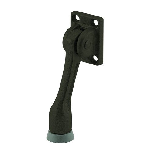 Prime-Line Products U 9220 Door Holder, 4 In., Cast Iron, Bronze, Spring Loaded