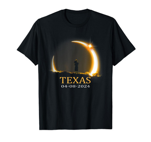 Solar Eclipse 2024 Shirt State Texas Total Solar Eclipse T-Shirt