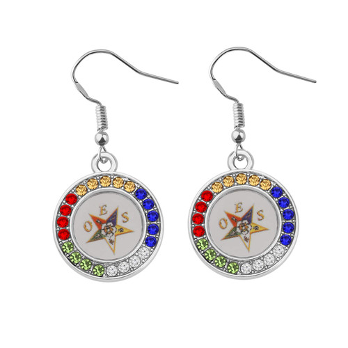 Order of The Eastern Star Necklace OES Symbol Jewelry OES Sorority Gift for Women Girls (Order of The Eastern Star Earring) Order of The Eastern Star Necklace OES Symbol Jewelry OES Sorority Gift for Women Girls (Order of The Eastern Star Earring)