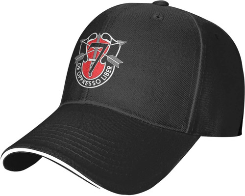 7th Special Forces Group Unisex Baseball Cap Dad Hat Adjustable Snapback Hats Sandwich Cap Trucker Hat Black