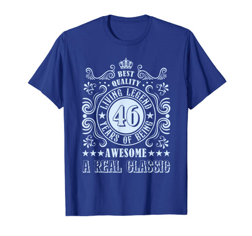 Vintage 46th Birthday Men 46 Year Old Gifts 46th Birthday T-Shirt