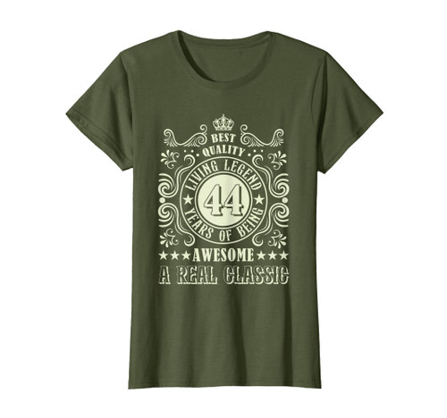 Vintage 44th Birthday Women 44 Year Old Gifts 44th Birthday T-Shirt