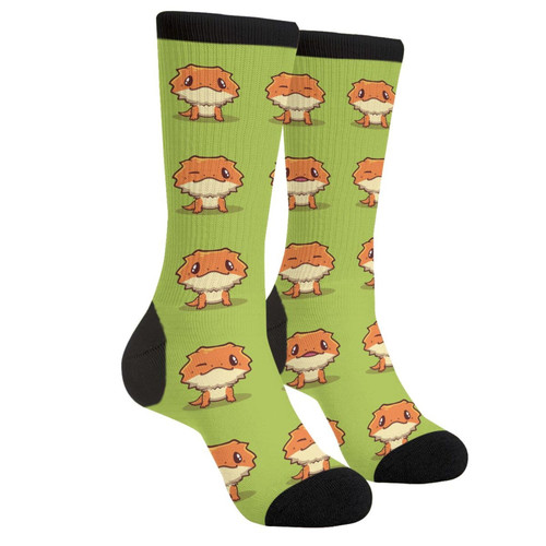 Cartoon Bearded Dragon Unisex Casual Funny Novelty Crew Socks Gifts For Men Women Cartoon Bearded Dragon Unisex Casual Funny Novelty Crew Socks Gifts For Men Women