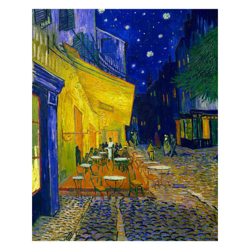 Van Gogh Poster - Cafe Terrace at Night Prints - Cityscape Artwork - Famous Oil Painting on Canvas for Bedroom Living Room Decor Unframed (12x15/30x38cm) Van Gogh Poster - Cafe Terrace at Night Prints - Cityscape Artwork - Famous Oil Painting on Canvas for Bedroom Living Room Decor Unframed (12x15/30x38cm)
