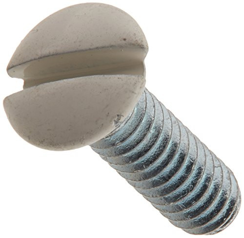 Leviton C22-88000-PRT Standard Wallplate Screws, White, 20 Pack
