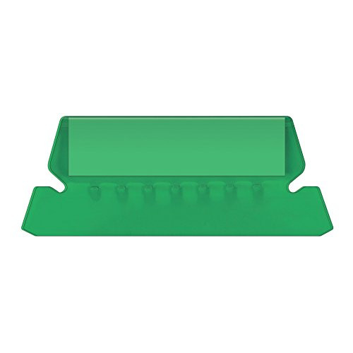 Pendaflex Hanging Folder Tabs, 2", Clear Green, 25 Tabs and Inserts per Pack (42 GRE)