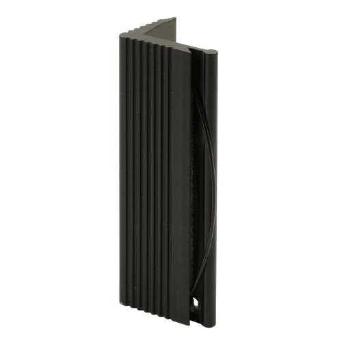 Slide-Co 17735 Spring Loaded Sliding Window Latch and Pull with 1-1/8-Inch Leg, Black