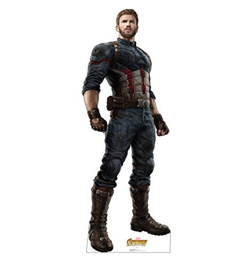 Advanced Graphics Captain America Life Size Cardboard Cutout Standup - Marvel's Avengers: Infinity War (2018 Film)