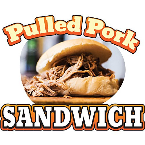 Pulled Pork 8" Concession Decal Sign cart Trailer Stand Sticker Equipment