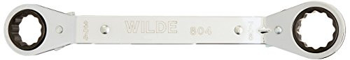 Wilde Tool 804 Offset Ratchet Box Wrench, 3/4 inch x 7/8 inch
