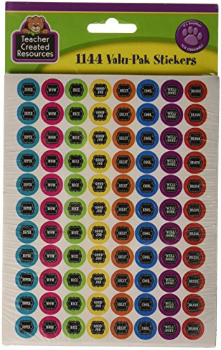 Teacher Created Resources Chalkboard Bright's Mini Stickers Value-Pak (5841)
