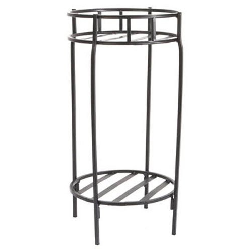 Panacea Contemporary Plant Stand, Black, 20.5"