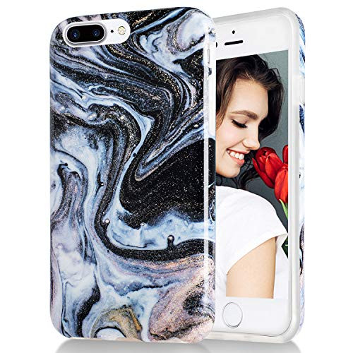 iPhone 7 Plus Case,iPhone 8 Plus Case Black Gold Marble,Slim Soft Flexible TPU Marble Pattern Cover for Apple iPhone 7 Plus/8 Plus iPhone 7 Plus Case,iPhone 8 Plus Case Black Gold Marble,Slim Soft Flexible TPU Marble Pattern Cover for Apple iPhone 7 Plus/8 Plus