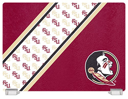 NCAA Florida State Seminoles Tempered Glass Cutting Board with Display Stand