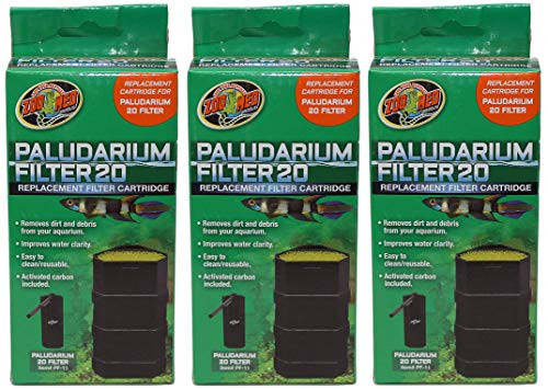 Zoo Med 3 Pack of Paludarium 20 Replacement Filter Cartridges