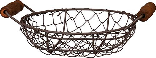 Primitives by Kathy Wire Basket - Sm Round with Dual Handles