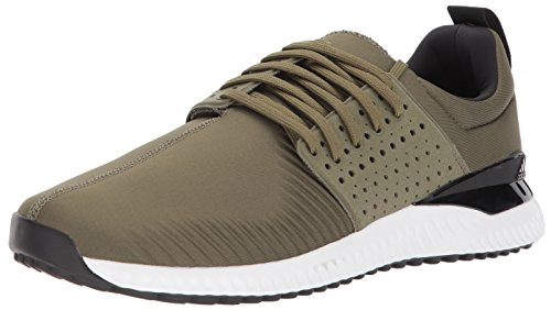 adidas Men's Adicross Bounce Golf Shoe, Olive Cargo/Black/White, 10 M US