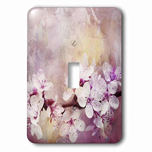 3dRose LSP_263009_1 Beautiful Spring Flowers Cherry Blossom Watercolor Art Toggle Switch, Mixed