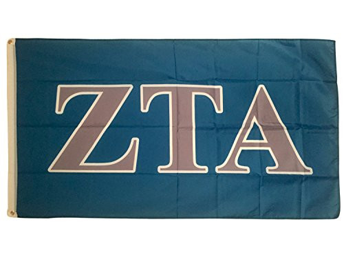 Zeta Tau Alpha Letter Sorority Flag Greek Letter Use as a Banner Large 3 x 5 Feet Sign Decor Zeta