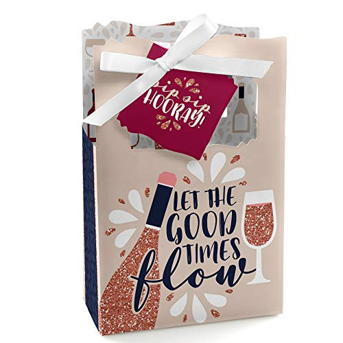But First, Wine - Wine Tasting Party Favor Boxes - Set of 12