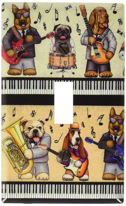 Art Plates - Musical Dogs Switch Plate - Single Toggle