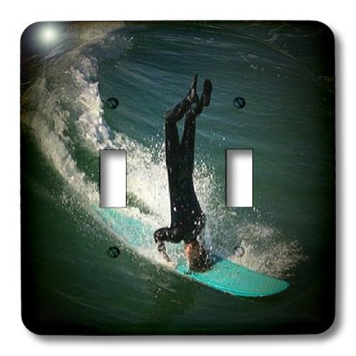 3dRose lsp_26244_2 Huntington Beach Headstand Surfing Toggle Switch Multi-Color 3dRose lsp_26244_2 Huntington Beach Headstand Surfing Toggle Switch Multi-Color