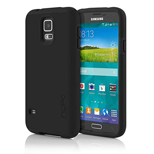 Incipio DualPro Case for Samsung Galaxy S5 - Retail Packaging - Black/Black