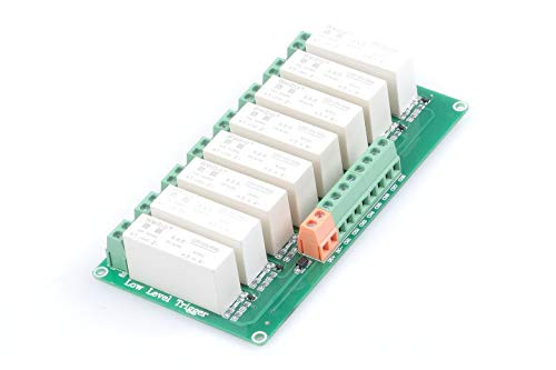 KNACRO 8-Channel Low Level Trigger Solid State Relay Module DC-DC Load 5A Switch Control Panel Module (DC 12V)