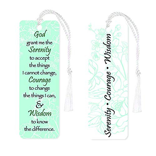 Serenity Prayer 2 x 6 Glossy Paper Bookmark with Tassel Pack of 12 Serenity Prayer 2 x 6 Glossy Paper Bookmark with Tassel Pack of 12
