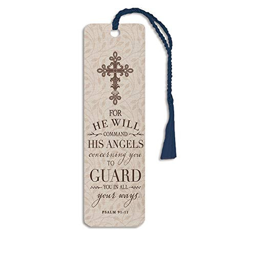 Angels Guard Psalm 91:11 2 x 6 Glossy Paper Bookmark with Tassle Pack of 12 Angels Guard Psalm 91:11 2 x 6 Glossy Paper Bookmark with Tassle Pack of 12