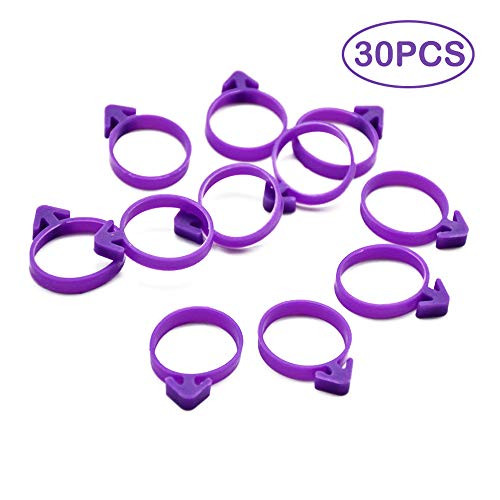 DLOnline 30PCS Icing Bag Ties Rubber Icing Bag Ties Silicone Decoration Bag TiesFor Pastry Bags