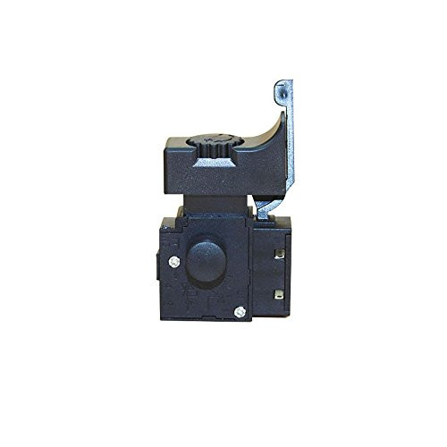 LDEXIN FA2-6/1BEK Trigger Button Switch DPST Hand Drill Optional lock on Speed Control Push Button Power Tool Replacement Parts Black 6A AC 250V 5E4
