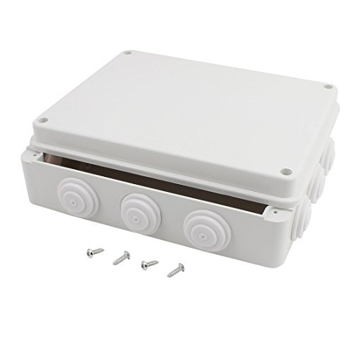 uxcell 255mm x 200mm x 78mm Dustproof IP65 Junction Box Universal Electric Project Enclosure