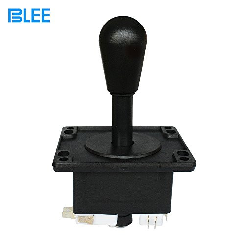 BLEE American Style Arcade Competition 2Pin Joystick Black Switchable from 8 Ways Operation Elliptical Black Handle Precision 8-Way 187" (4.8mm) Terminal