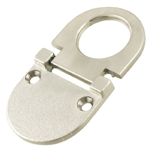 Uxcell Metal Cupboard Drawer Flush Mount Pull Ring Handle Silver Tone