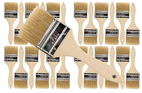 Pro Grade - Chip Paint Brushes - 24 Ea 2.5 Inch Chip Paint Brush Pro Grade - Chip Paint Brushes - 24 Ea 2.5 Inch Chip Paint Brush