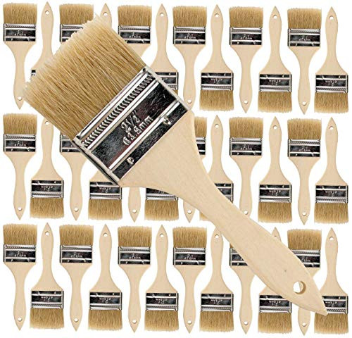 Pro Grade - Chip Paint Brushes - 36 Ea 2.5 Inch Chip Paint Brush Pro Grade - Chip Paint Brushes - 36 Ea 2.5 Inch Chip Paint Brush