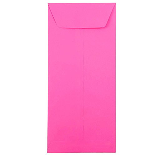 JAM PAPER #12 Policy Business Colored Envelopes - 4 3/4 x 11 - Ultra Fuchsia Pink - 25/Pack