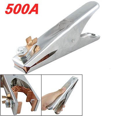 Uxcell 500A Spring Loaded Metal Welding Earth Clamp Alligator