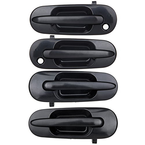 SCITOO 4Pcs Door Handle Black Exterior Right Left Front Rear fits Honda CR-V 1997-2001