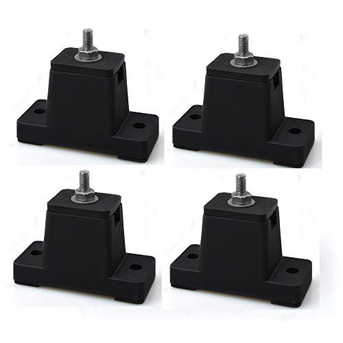 CLEAR STYLE Anti Vibration Pads, Rubber Pads Vibration Absorbing for AC Plastic and Rubber Mounting, Bracket for Outdoor Units Mini Split System Condensers