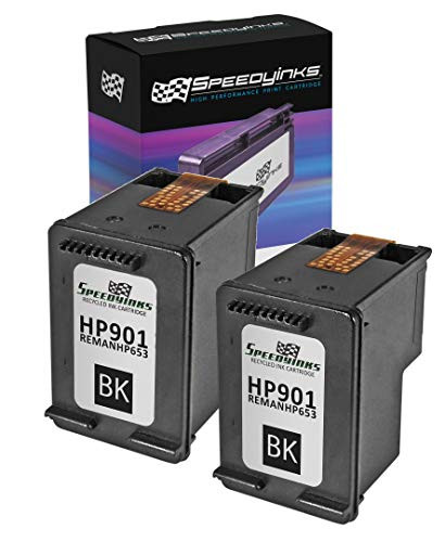 Speedy Inks Remanufactured Ink Cartridge Replacement for HP 901 (Black, 2-Pack)