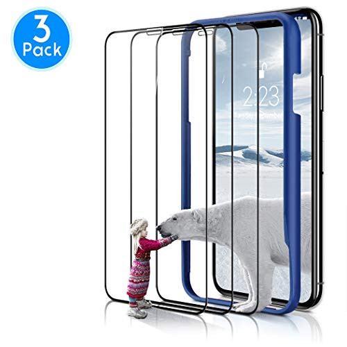 Besiva (3 Packs) Screen Protector Designed for iPhone XR 2018, Premium HD Clarity Edge to Edge Coverage Full Protection Tempered Glass Screen Protector for iPhone XR,TB8