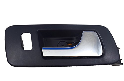 PT Auto Warehouse GM-2323MA-FR - Inside Interior Inner Door Handle, Black (Ebony) Housing with Chrome Lever - Passenger Side Front