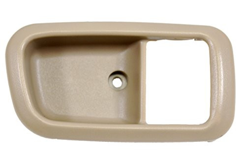 PT Auto Warehouse TO-2950E-2FR - Inside Interior Inner Door Handle Trim/Bezel, Beige (Fawn) - Regular/Access Cab, Passenger Side Front
