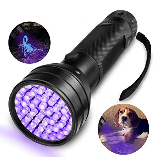 CooiLight UV Flashlight Black Lights,51-LED UV Lights Flashlight,Ultraviolet Urine Detector For Pets Urine Stains Scorpion