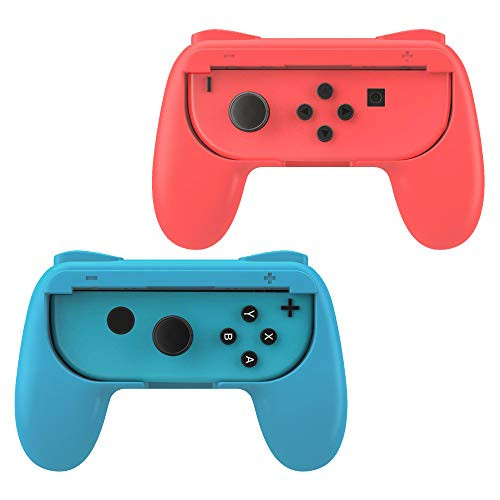 JYIN Grip for Nintendo Switch Joy-Con, 2-Pack Switch Controller Grip Handle Kit for Nintendo Switch Joy-Con (Blue Red) JYIN Grip for Nintendo Switch Joy-Con, 2-Pack Switch Controller Grip Handle Kit for Nintendo Switch Joy-Con (Blue Red)